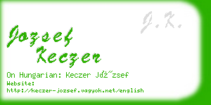 jozsef keczer business card